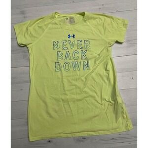 Girls Under Armour yellow‎ Shirt Youth Large